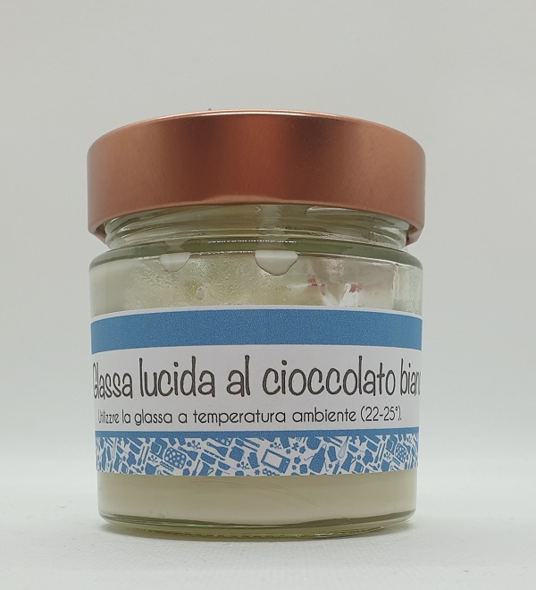 Glassa lucida cioccolato bianco 200gr