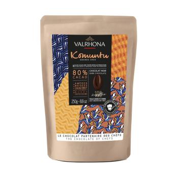 Cioccolato Fondente Komuntu 80% Valrhona 250g