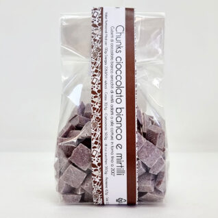 Chunks al cioccolato bianco mirtillo 200g
