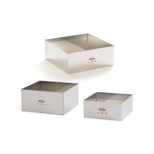 Fascia inox 22×22 h4,5cm